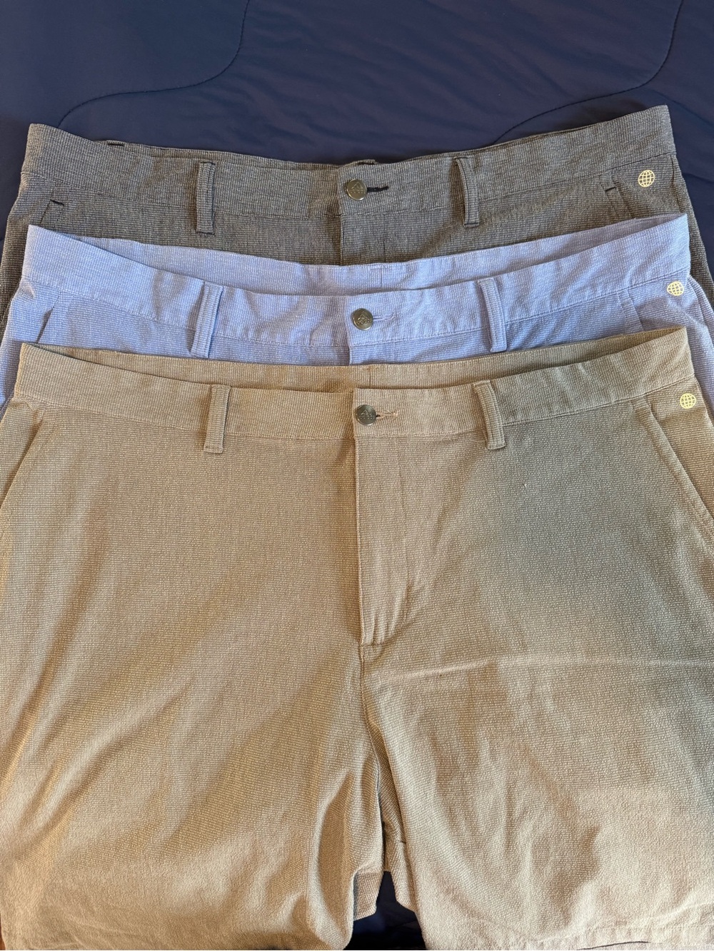 Adidas Performance Golf Quick Dry crosshatch shorts, size 40, bundle of 3.